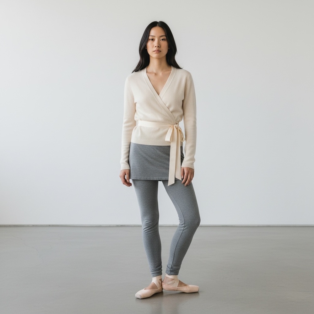 Cabi Womens Skirted Leggings XS Gray Stretch Athleisure Casual Lounge